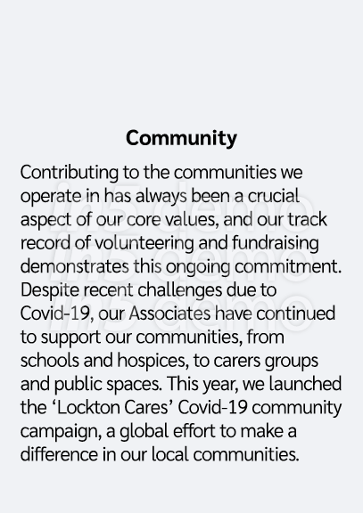   Community Contributing to the communities we operate in has always been a crucial aspect of our core values, and ou   
