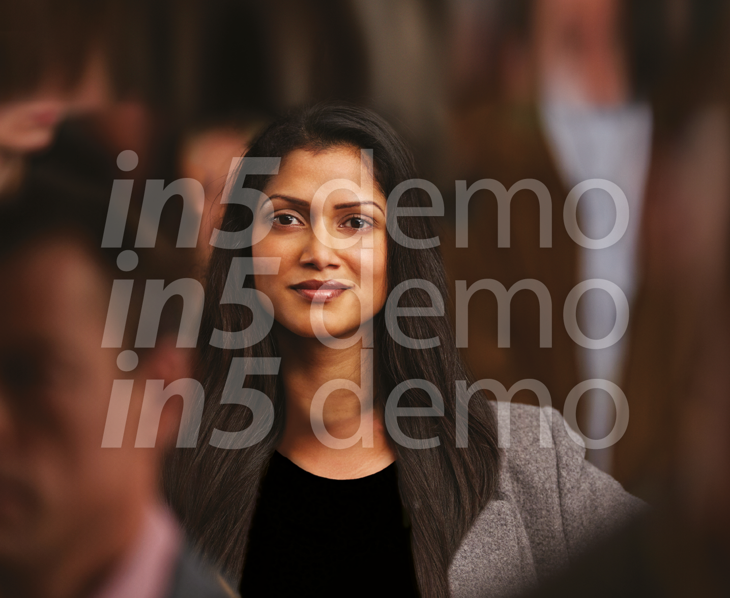 Close-up of people in a crowd